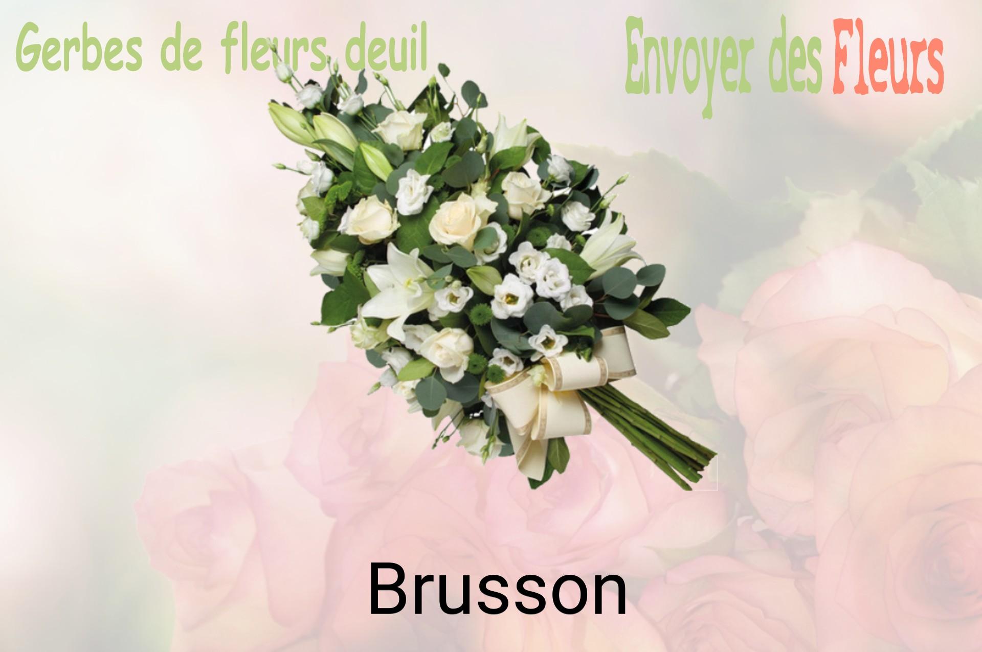 Gerbe de fleurs de deuil livrée à Brusson